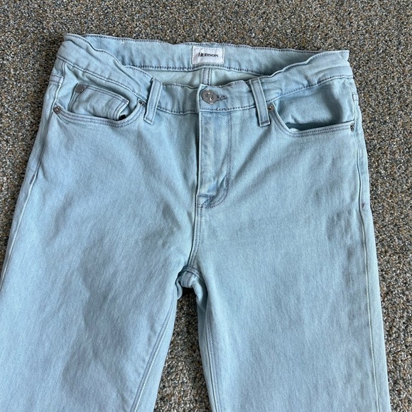 Hudson Tally Jeans Women's 28 Mid Rise Skinny Crop Leg Light Wash Stretch Denim - Picture 3 of 7